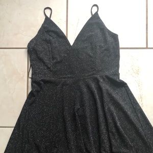 Mini Black Gold Dress
